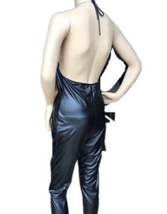 Sexy v one piece lether suit M7291b