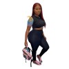 Two Piece Sweat Suit Plus Size Two Piece Pants Set Women Clothing M045