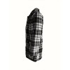 Black And White Extra Cover Women's Leopard Print Pocket Loose Plush Coat YM8629