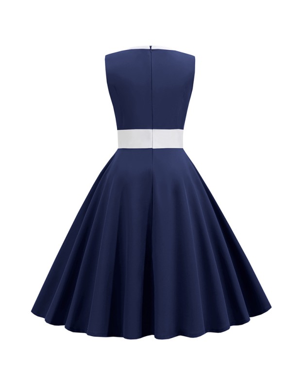 Round Neck Sleeveless Four Colors Elegant Ladies Party Dress JY15121