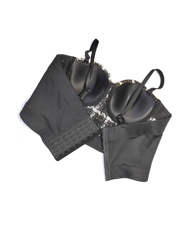 Suspenders Vest Small Fragrance Style Wipe Chest Woolen Leggings Top KN8059