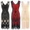 Vintage Sequin Tassel Dress Sexy M30380