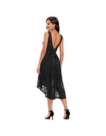 Elegant Sexy Club Sleeveless Lace Women Floral Night Dresses CD604