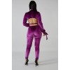 Sexy Jumpsuit Bandage V-neck long-sleeve Velvet sexy backless jumpsuit M8290