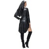 Sexy Nun Costume Women Faux Leather Bad Naughty Nun Roleplay Fancy Dress SL3401