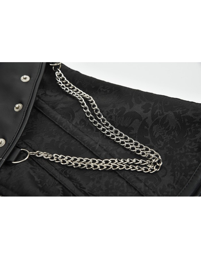 Metal Chain Waist Control Gothic Corsets M1428