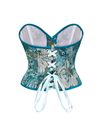 Flower Palace Corset Butterfly Print Bone Dress Wedding Base Waist Busier 22025