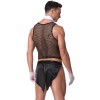 Uniform Tuxedo Sexy Lingerie Set Mesh Men Underwear M20190
