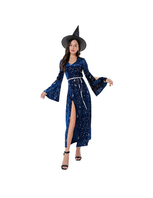 Halloween Maleficent Witch Cosplay Costume Dark Female Devil Costume SL3387