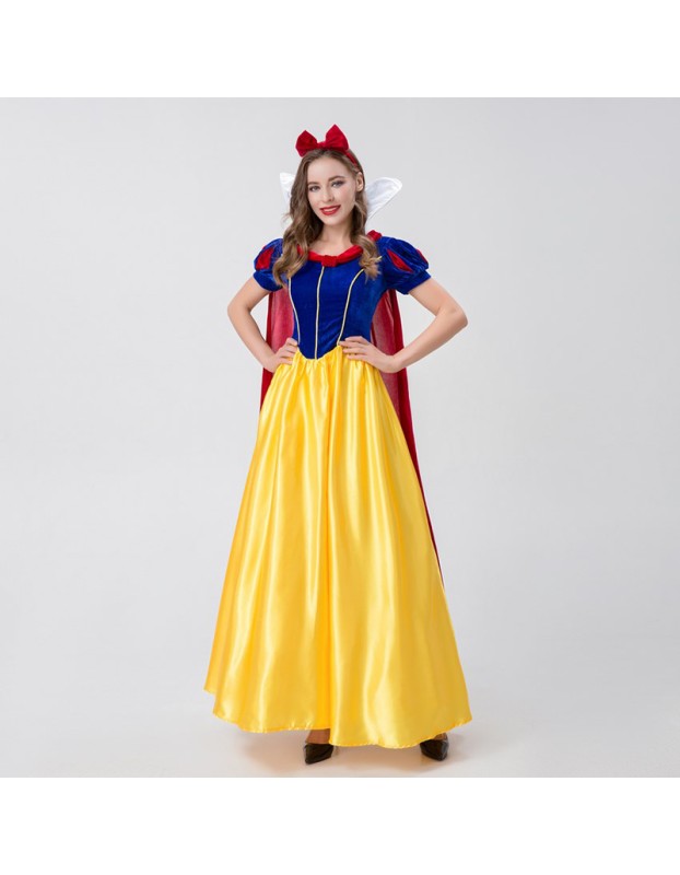 Princess Dress Show Cosplay Luxury Short Sleeved Snow White Dress YM8713