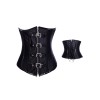 top quality black underbust leather corset m1983