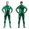 Mens Sexy Leather Metallic Zentai Suit M7328