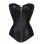 6XL Zipper front sexy leather corset m7122