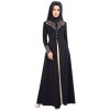 Bronzing Splicing Long Dress Color Contrast Slimming Temperament Dress 9008