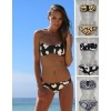 Sexy Print Bikini With Zip M5362