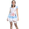 Halloween Dress for Women Scary Zombie Maid Bloody Costume M40663