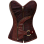 Brown Brocade Steampunk Corset M1316