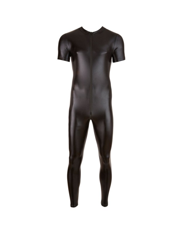 Front Zipper Leather Men's Zentai Catsuit Full Bodysuit N949