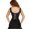 12 Steel Bone Silver Ruffle Corset Lace Up M1411