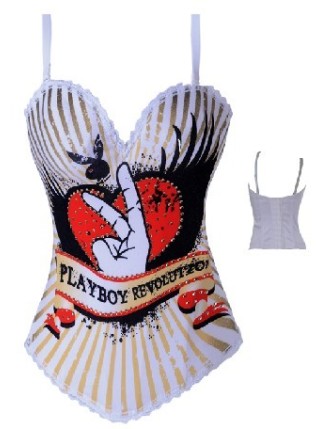 carton white straps sexy corset m1890
