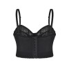 Sexy Black Transparent Bra Lace Push Up Corset Crop Tops M21971