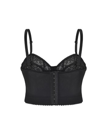 Sexy Black Transparent Bra Lace Push Up Corset Crop Tops M21971