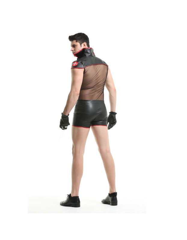 Male Club Halloween Cosplay Sexy Evil Spirit Bat Demon Costume  XY82219