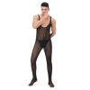 Men's Underwear Mesh One-Piece Bodysuit Vest Sexy Nightclub Stage Costume N996
