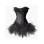2pcs Black corset M1693b