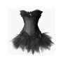 2pcs Black corset M1693b