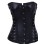 black leather corset M 1230