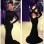 Black Long Sleeves Design Maxi Dress M3971a