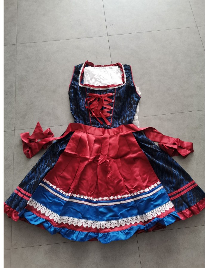 High Quality Traditional Bavarian Oktoberfest Beer Girl Costume m40664