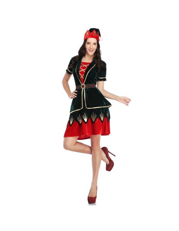 High Quality Sexy Santa Dress Women Mrs Christmas Costume M11938
