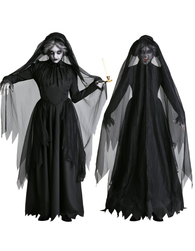 Adult Halloween Horror Ghost Dark Corpse Zombie Bride Costumes m40700
