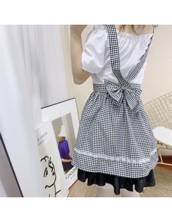Roupas Lolita Dress Sexy Maid Costume Women XH6236