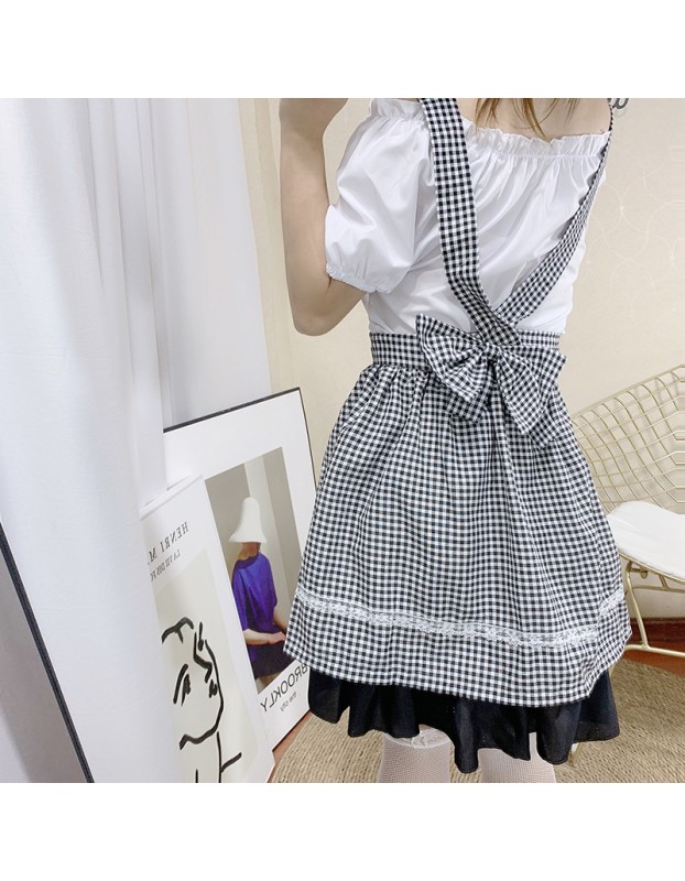 Roupas Lolita Dress Sexy Maid Costume Women XH6236