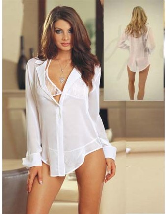 Chiffon sleepwear robe m3575