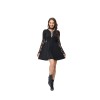 Halloween Party Cosplay Stage Black Cutout Lace Witch Dress Costume SL3399