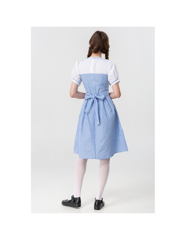 The Wizard Of Oz Cosplay Dorothy Adult Stage Costume Elise Maid Dress YM0915