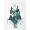 Summer Swimsuits Leaf Print Beach Women Sexy Bikini A2206