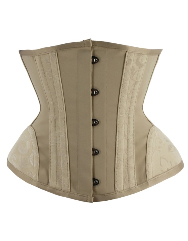 Mesh Breathable Short Court Gothic Embroidered Shapewear Corset WK2250