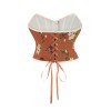 Sexy Bustier Butterfly Print Corset Tops For Women Waist Trainer Short Corset 22047