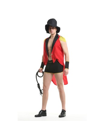 Circus Magic Costume Men Tuxedo Halloween Cosplay Animal Trainer Costume XY82223