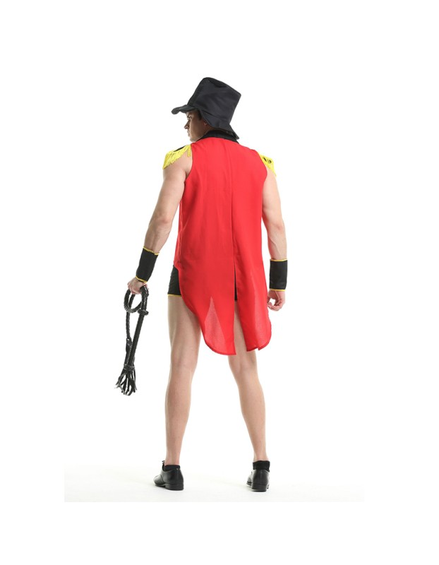 Circus Magic Costume Men Tuxedo Halloween Cosplay Animal Trainer Costume XY82223