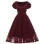 Lace Puffy Sleeves Night For Ladies Single Row Buttons Dresses CD1790