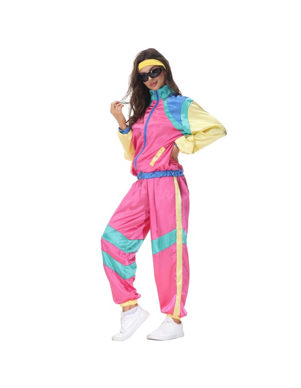 Couple Retro 70s Hip-hop Hippie Rock Opera Halloween Stage CostumesMS5090 5091
