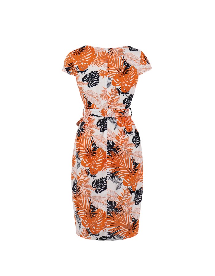Leopard Print Elegant Dress M30398
