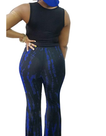 Sexy hot item  irregular print jumpsuit  m88047