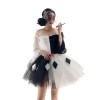 Women Corset Dress Halloween Witch Costume Clown Bustier With Skirt 1708